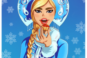 Гламурная снегурочка