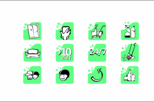 логосет для клининговой компании