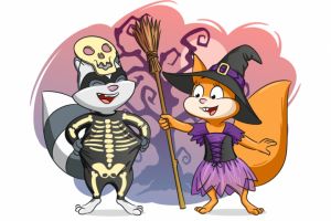 Белка и Енот