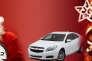 Новогодний баннер для магазина автозапчастей