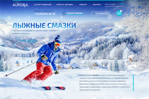 Дизайн сайта магазина лыжных товаров