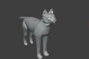 3D кошка