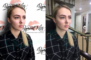 Замена фона + ретушь