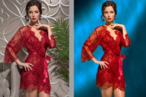 Фон, цветокоррекция для модели