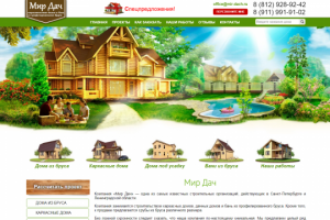 Доработки сайта Мир Дач