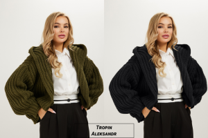 Изменение цвета (свитер)