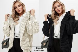 Изменение цвета (свитер)