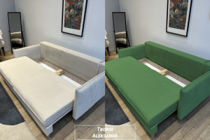 Изменение цвета (диван)