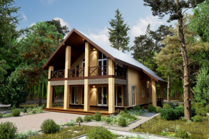 Визуализация коттеджа