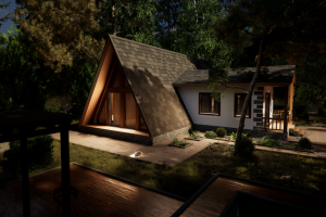 Визуализация коттеджа