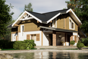 Визуализация коттеджа