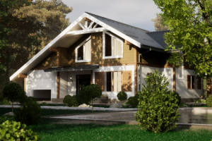 Визуализация коттеджа