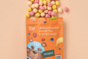 Разработка упаковки жевательных конфет "Жизнь март"