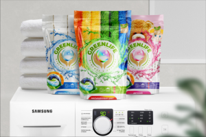 Разработка упаковки линейки  стирального порошка "GreenLife"