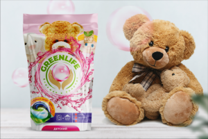 Разработка упаковки линейки  стирального порошка "GreenLife"