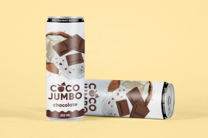 Дизайн этикетки для кокосового напитка