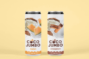 Дизайн этикетки для кокосового напитка