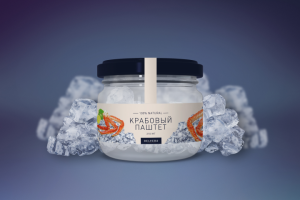 Разработка этикетки для крабового паштета "Delvera"