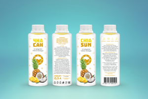 Этикетка для напитков "Чиа Сан"