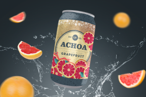 Этикетка для "Achoa" (грейпфрут)