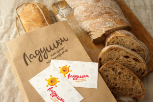 Элементы фирменного стиля для пекарни "Ладушки"