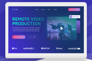 Website for REMOTE VIDEO PRODUCTION