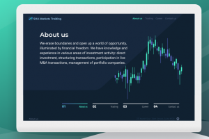 Trading business card website