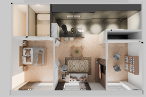 Анимация 3d интерьера