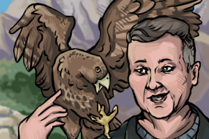 Портрет с птицей