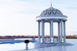 Дизайн беседки в классическом стиле