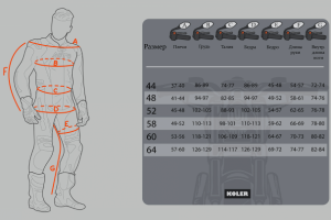 Размерная сетка для маркетплейсов
