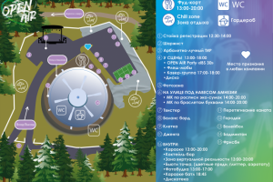 Стилизованная карта на фестиваль