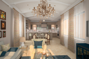 ДВУХЭТАЖНЫЙ КОТТЕДЖ В НЕОКЛАССИКЕ, ПЛОЩАДЬЮ 250 КВ.М