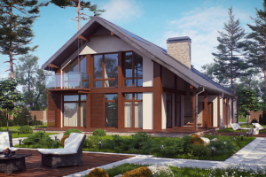 ДОМ ПРОЕКТ ЭКО 50 - АМЕРИКАНСКИЙ СТИЛЬ
