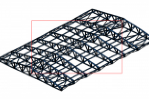 Конструкция ферменого покрытия расчитанно в ПК ЛИРА