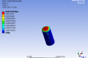 Расчёт в Ansys вакуумного бака 7м высота 3 м диаметр