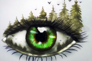 зеленые глаза
