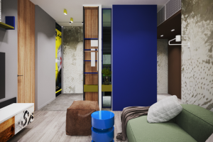 Дизайн-проект квартиры 56м2  для программиста