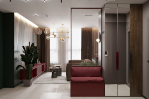 Кухня-гостиная ЖК "Голден Сити"