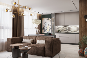Кухня-гостиная ЖК "Голден Сити"