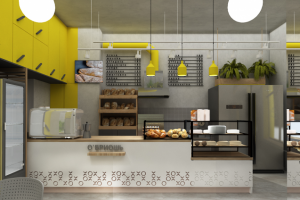 Пекарня О'Бриошь интерьер г.Спб