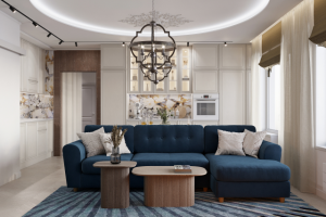 Кухня-гостиная  "ЖК Магнифика"