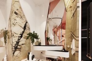 Душевая комната. Загородный дом  под г.Прагой