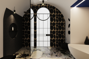 Ванная комната. Загородный дом  под г.Прагой