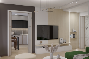 Трехкомнатная квартира м.Звездная