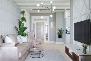 ЖК Сосновка. Гостиная