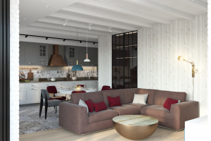 ЖК Лиственный. Кухня-гостиная