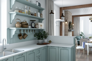 Кухня-гостиная. Одноэтажный дом в пос. Белоостров