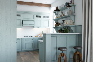 Кухня-гостиная. Одноэтажный дом в пос. Белоостров