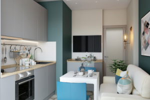 Однокомнатная квартира 35м2 Кухня